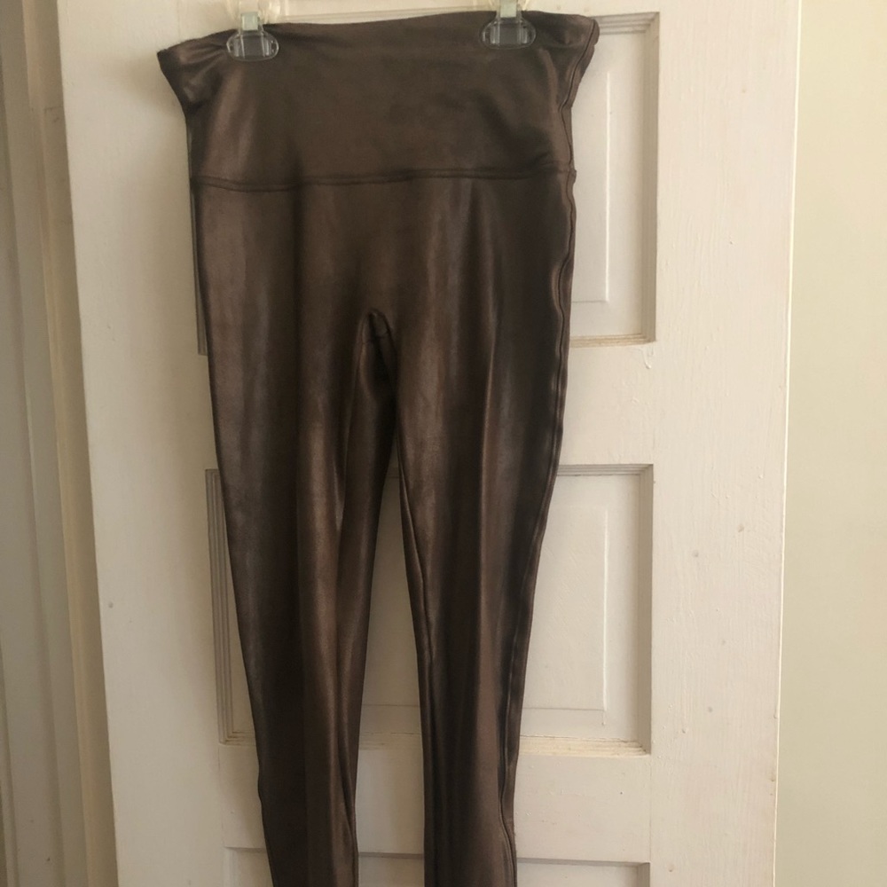 SPANKS LEGGINGS PRETTY BROWN SHIMMER SIZE LARGE